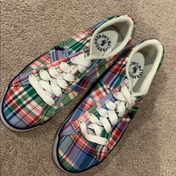 Polo Ralph Lauren Shoes - Plaid Ralph Lauren sneakers